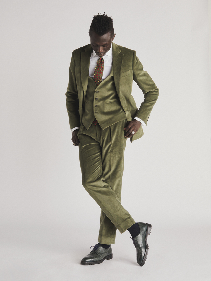 Corduroy 3 piece suit on sale